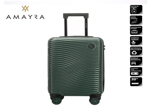 VALIJA 20" ABS VERDE AMAYRA