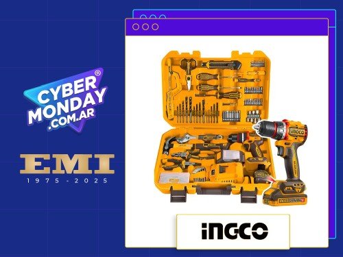 SET DE HERRAMIENTAS COMBINADAS 165 piezas. -HKTHP11651-4 INGCO