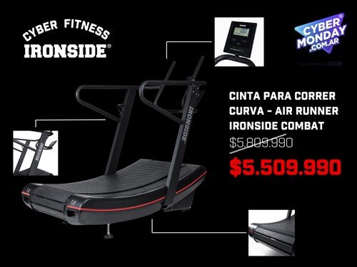 Cinta para Correr Curva - Air Runner IRONSIDE Combat - CyberMonday