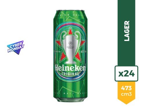 Cerveza Heineken 473cc x 24