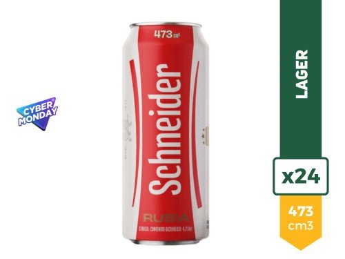 Cerveza Schneider 473cc x 24