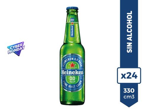 Cerveza Heineken 0.0 330ml x24