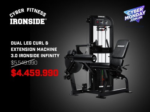 Dual Leg Curl & Extension Machine 3.0 IRONSIDE Infinity