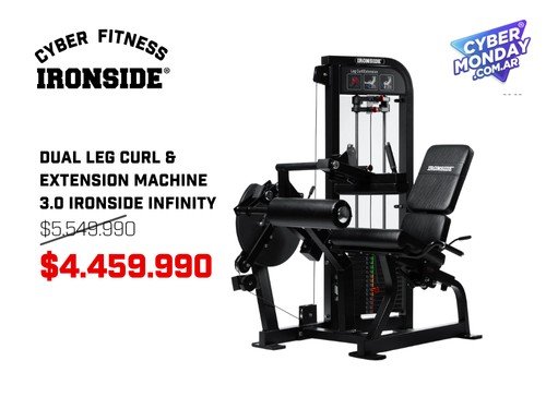 Dual Leg Curl & Extension Machine 3.0 IRONSIDE Infinity