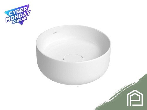 Bacha Slim De Apoyo Redonda 30cm Blanca Deca L.12030.17