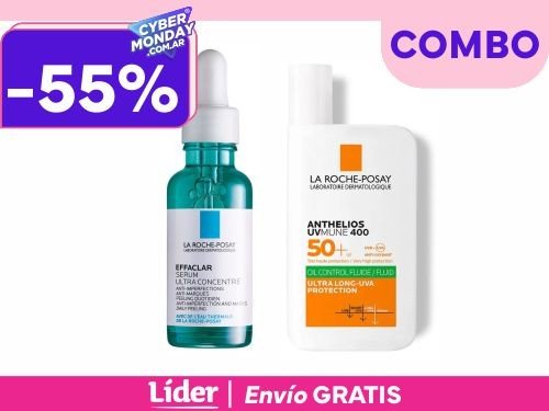 La Roche Posay Combo Piel Grasa (Effaclar Serum +Anthelios Fluido Oil)