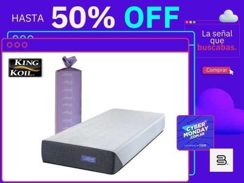 Colchon Inducol Limay en Bolsa 1 Plaza 2 plazas Espuma Alta Densidad