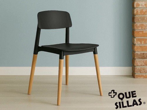 Silla Milan Novara base madera