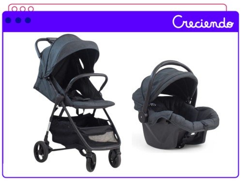 Coche Cuna De Bebé Mega Baby con Huevito Ultraliviano y Compacto