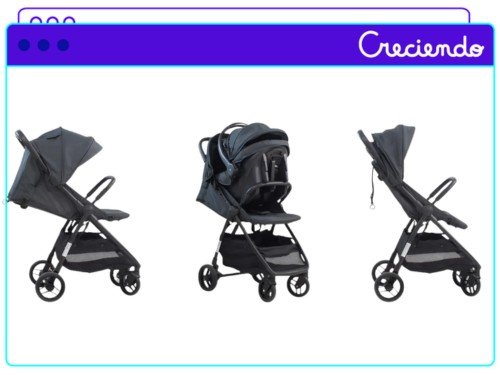 Coche Cuna De Bebé Mega Baby con Huevito Ultraliviano y Compacto