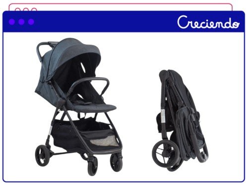Coche Cuna De Bebé Mega Baby con Huevito Ultraliviano y Compacto