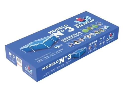 Pileta de Lona Estructural Tiburoncito N3 220x160x65cm