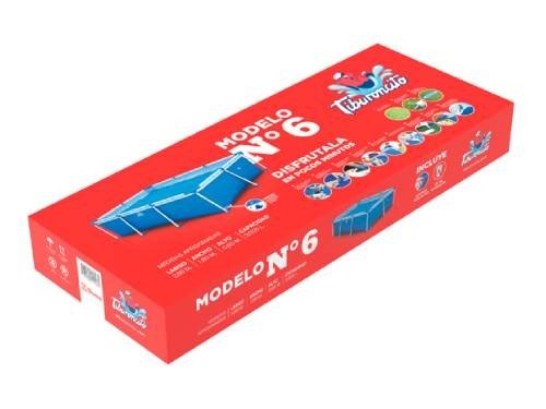 Pileta de Lona Estructural Tiburoncito N6 260x180x65cm