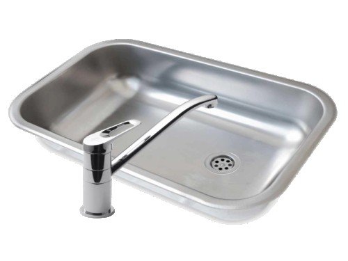 COMBO PILETA COCINA 52X32X18 + GRIFERIA MONOCOMANDO ARIZONA