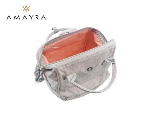 MOCHILA AMAYRA SQUARE GRIS