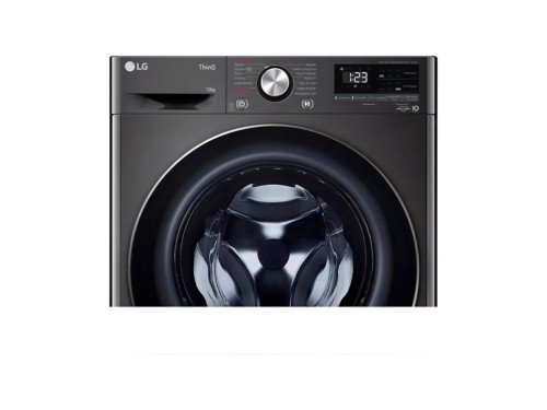 Lavarropas LG Thinq 10 Kg Carga Frontal Negro