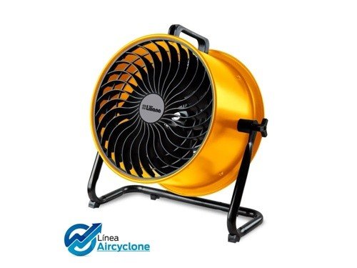 Turboventilador AirCyclone 16" Piso/Pared/Techo Amarillo Liliana