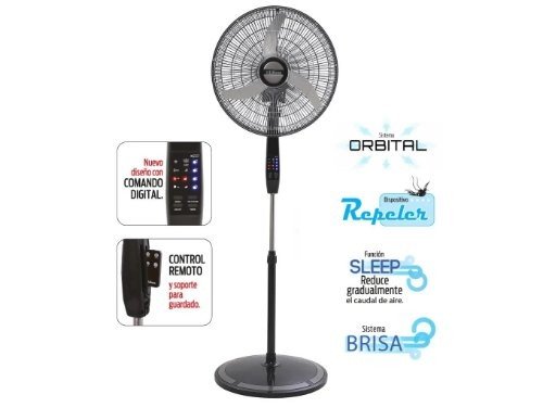 Ventilador de Pie 20" Orbital Cool Breeze Repeler Liliana