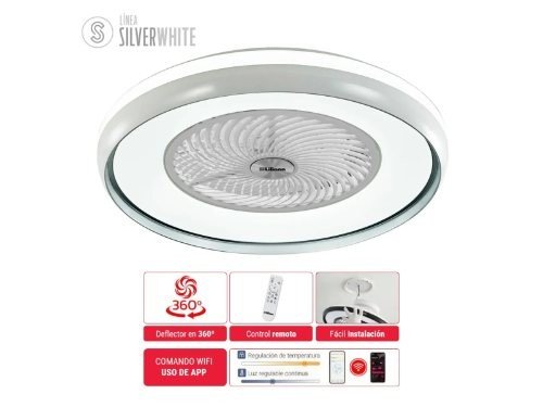 Ventilador de Techo con Luminaria 22" Liliana