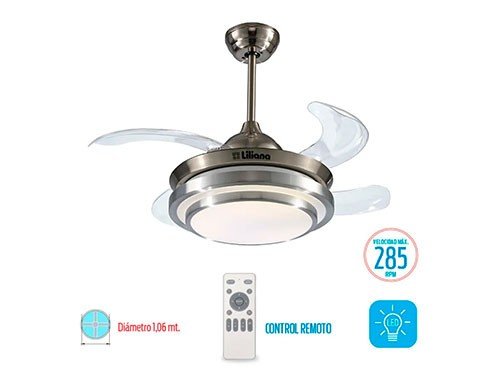 Ventilador de Techo con palas retractiles 42" Liliana
