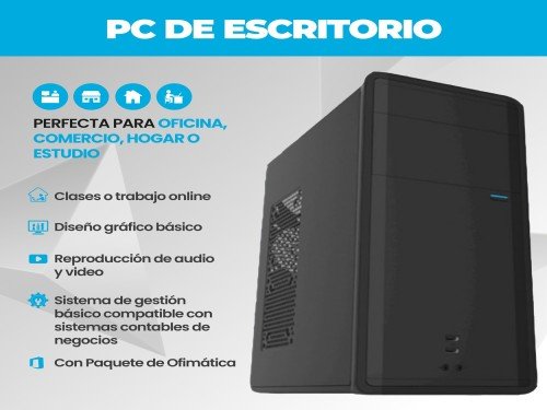 PC de Escritorio Completa Intel i5 16Gb SSD 240Gb + Monitor 19 HD