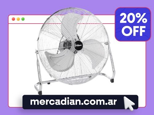 Turbo Ventilador Reclinable 18" Liliana VTFM18 Metálico