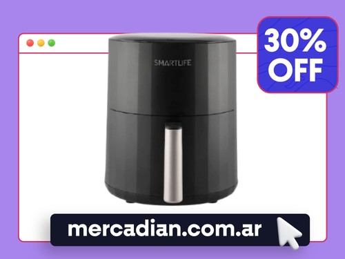 Freidora De Aire Digital 5 Lts Smartlife SL-AF0050DB