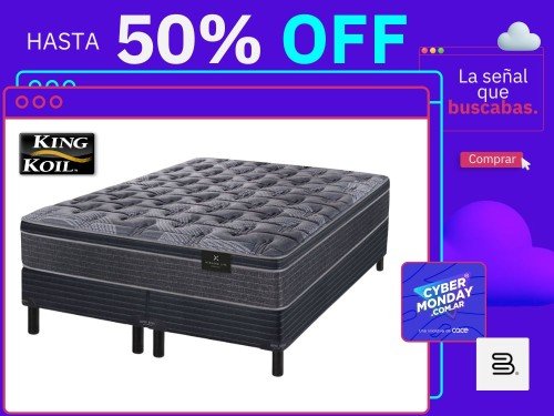 Sommier Colchon King Koil XL Advanced Queen 200 x 160 Resortes LFK