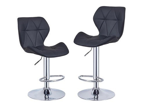 Taburete JD C8561 combo x 2 unidades Negro