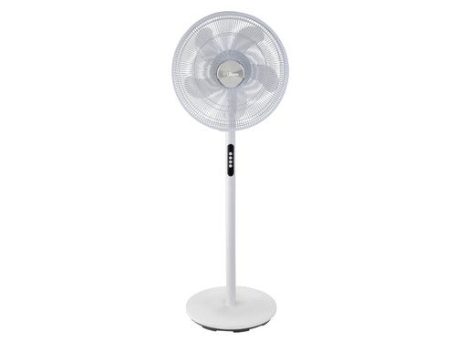 Ventilador De Pie 16" Liliana Blanco Aspas Transparentes VP16M