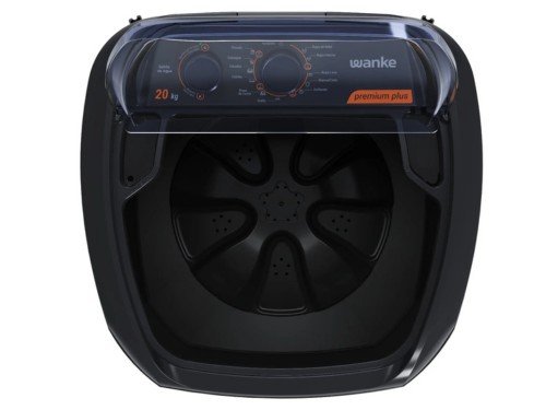 LAVARROPAS SEMIAUTOMÁTICA PREMIUM PLUS 20 KG NEGRO WANKE