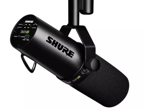 Micrófono vocal dinámico Shure SM7dB con preamplificador integrado