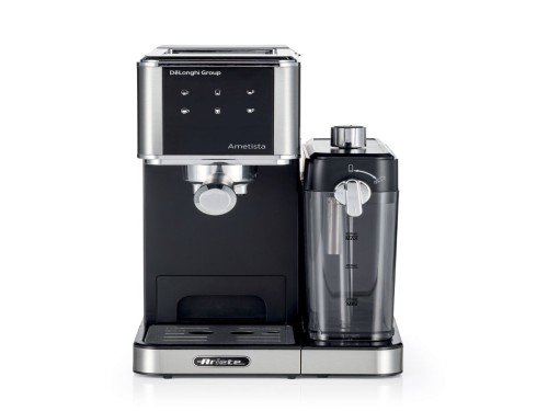 Cafetera Espresso Ariete Con Depósito De Leche Metal 15 Bar Negro