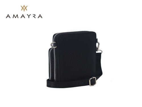 BANDOLERA PORTA CELULAR AMAYRA NEGRA