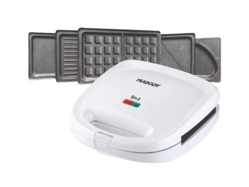 Sandwichera Waflera 5 en 1 Peabody PE-SW6141
