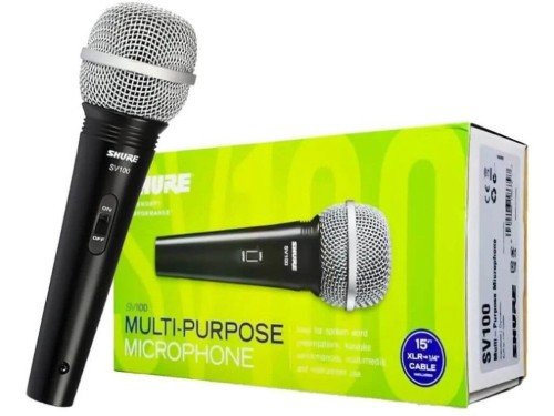 Microfono SHURE SV100 Dinamico Vocal Con Cable XLR a PLUG