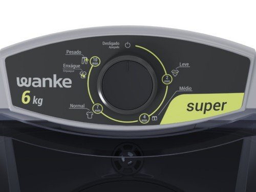 LAVARROPAS SEMIAUTOMÁTICA SUPER 6 KG COLOR GRIS - WANKE - LWLI060TEARS