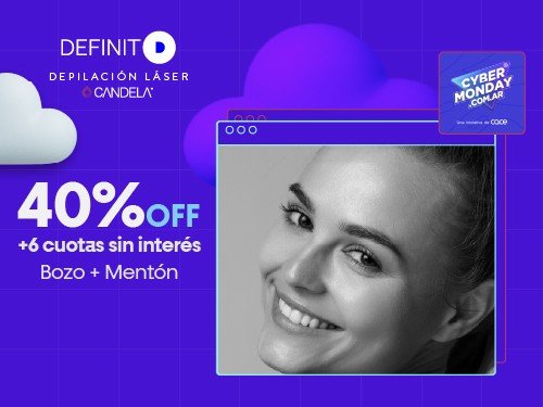 Depilación Laser. 6 sesiones en Bozo + Mentón