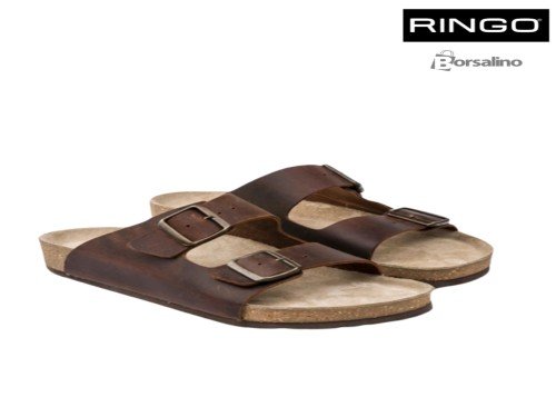 ZUECO DOS HEBILLAS RINGO CUERO