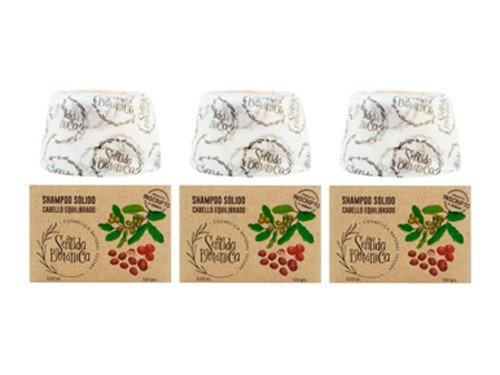 Sentida Botánica Kit X3 Shampoo Solido Natural Vegano Pelo