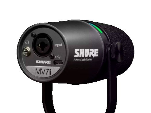 Micrófono Digital Shure MV7i Con Interfaz Incorporada