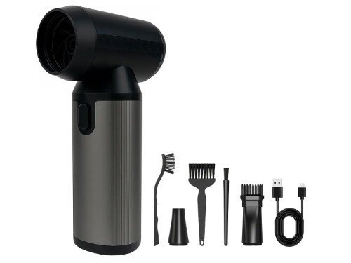 Sopladora De Aire Portatil JD Turbo Fan SNVF-174 Negro 160W