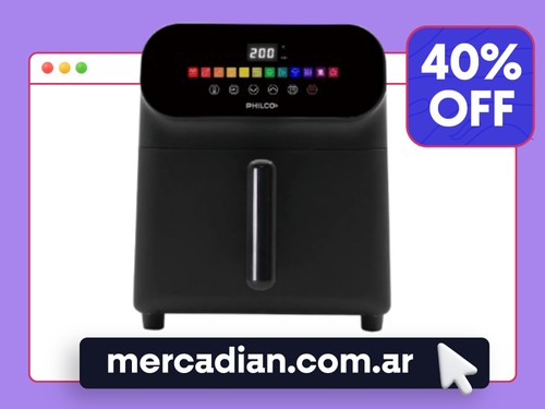 Freidora De Aire Digital 9 Lts Philco FR259PHP 2000W