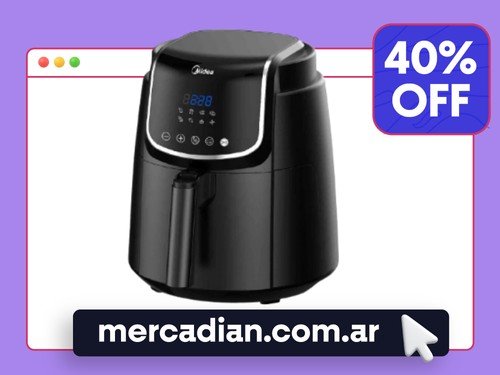 Freidora De Aire Digital Midea 4 Lts AF-D140BAR1