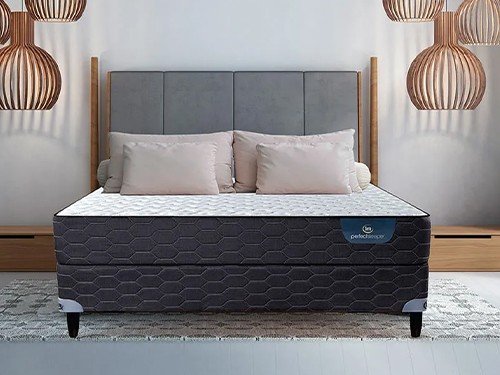 Sommier y Colchón de Resortes 2 Plazas Serta Joplin 130x190