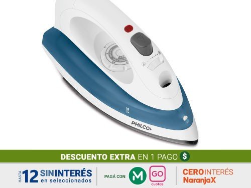 Plancha Philco PVP1117N/E C/Vapor 1200W