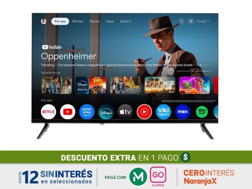 Smart Tv Panoramic 32" PAN-32MT005-2 HD Google Tv