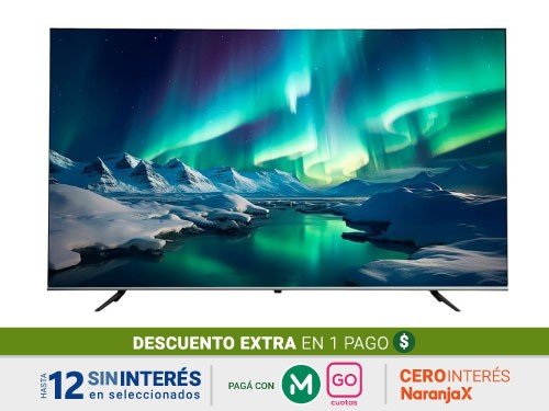 Smart Tv 4K Enova 75" TE75UG10-TDF Google Tv