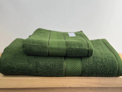 Juego Toalla y Toallon DUOMO 600gr - Verde