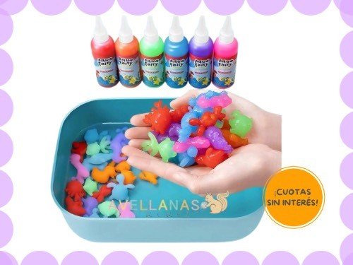 AQUA FAIRY cofre gel de agua con moldes KIT CREATIVO MAGICO